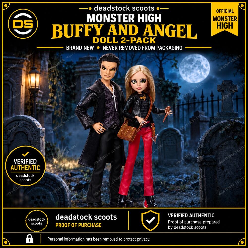 Monster High Skullector Buffy the Vampire Slayer Buffy & Angel 2-Pack JLL00